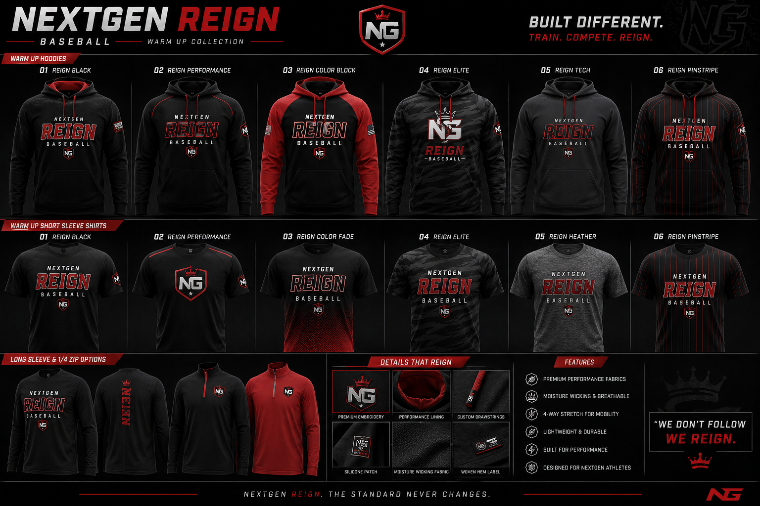 NextGen Reign warmup collection